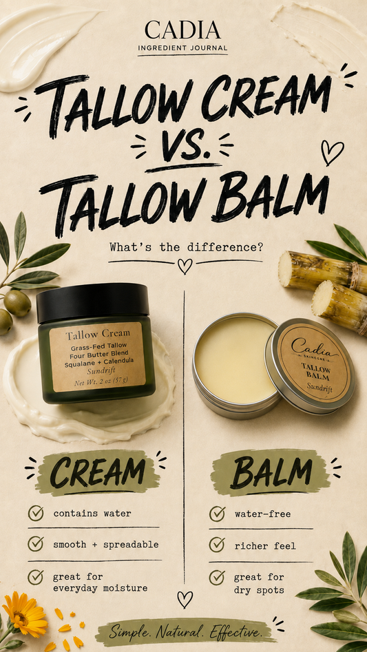 Tallow Cream vs. Tallow Balm: What’s the Difference?